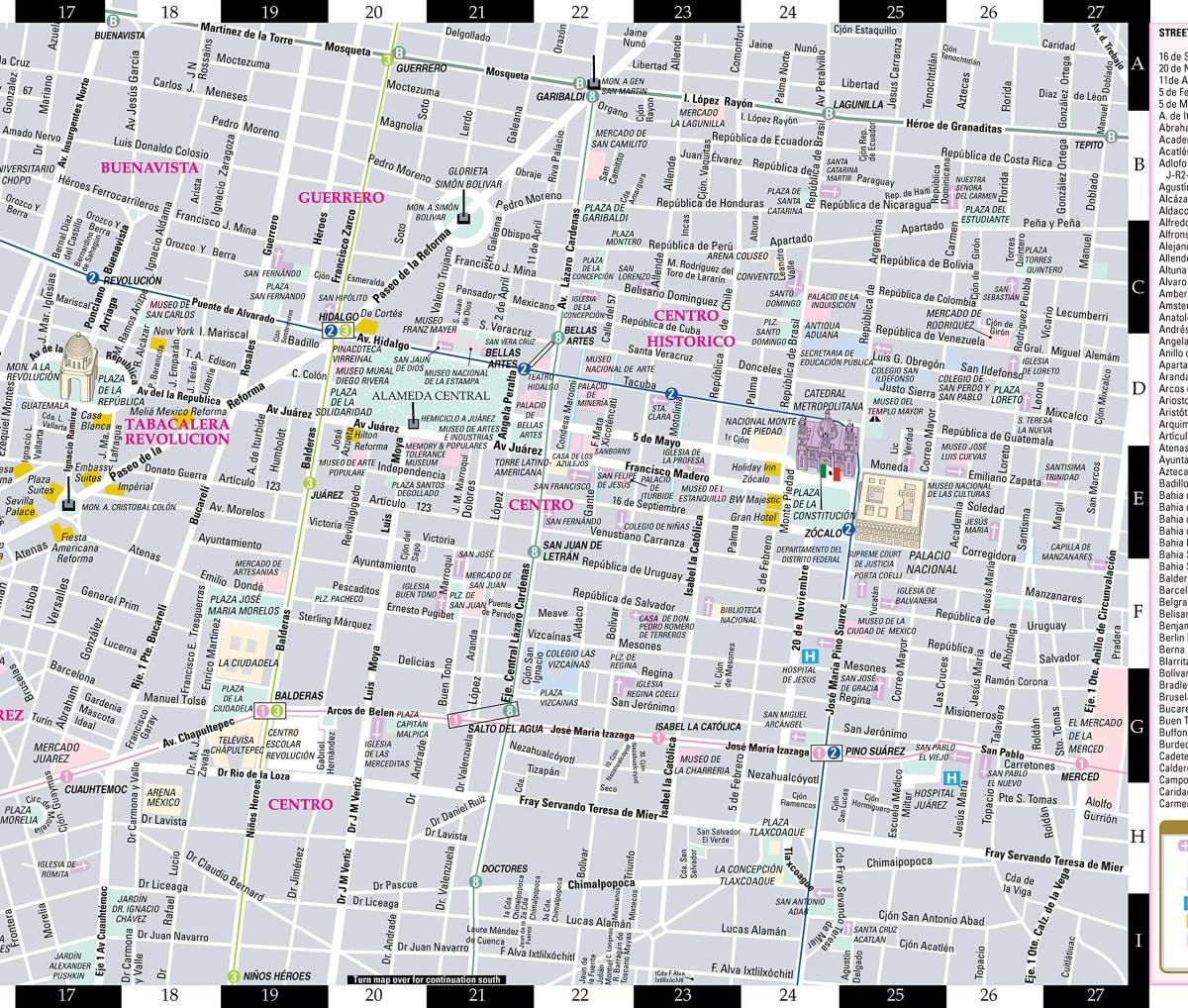 خريطة الشوارع مكسيكو سيتي