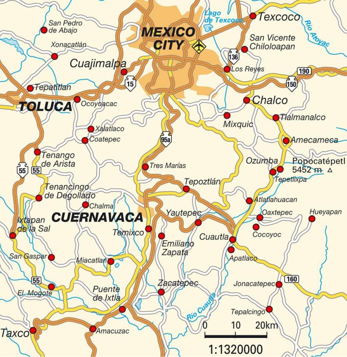 مدينة المكسيك df خريطة