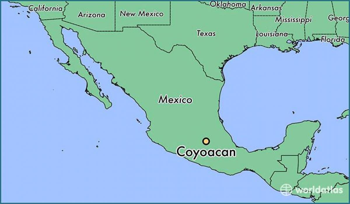 كويواكان المكسيك خريطة المدينة