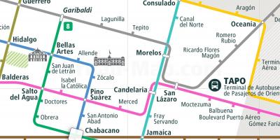 خريطة tepito مكسيكو سيتي 