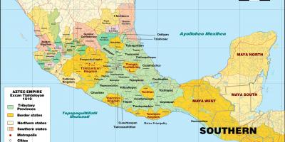 تينوختيتلان المكسيك خريطة