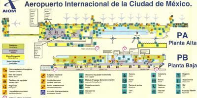 مطار مكسيكو سيتي الدولي خريطة