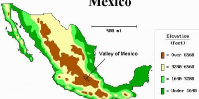 خريطة وادي المكسيك