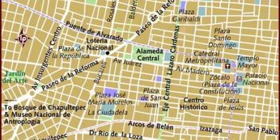 Centro historico المكسيك خريطة المدينة